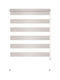 Roller Blinds Partial Blackout Double Ecru Width 61.5cm Height 140cm