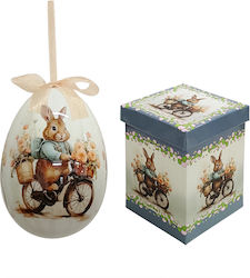 Jk Home Décor Αυγό Κουνελάκια Κουτί 15cm