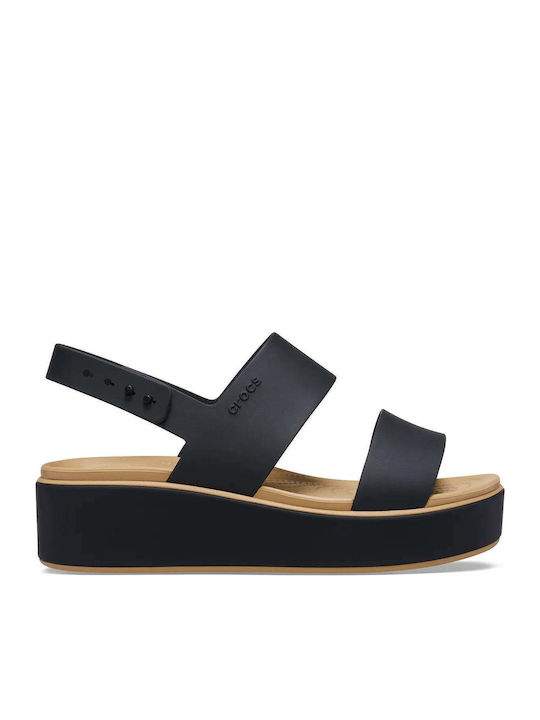 Crocs Brooklyn Damenplattformen Schwarz