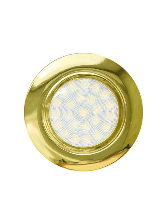 Ultralux Скрита Светлина с Вграден LED и Неутрално Бяло Светлина Златист