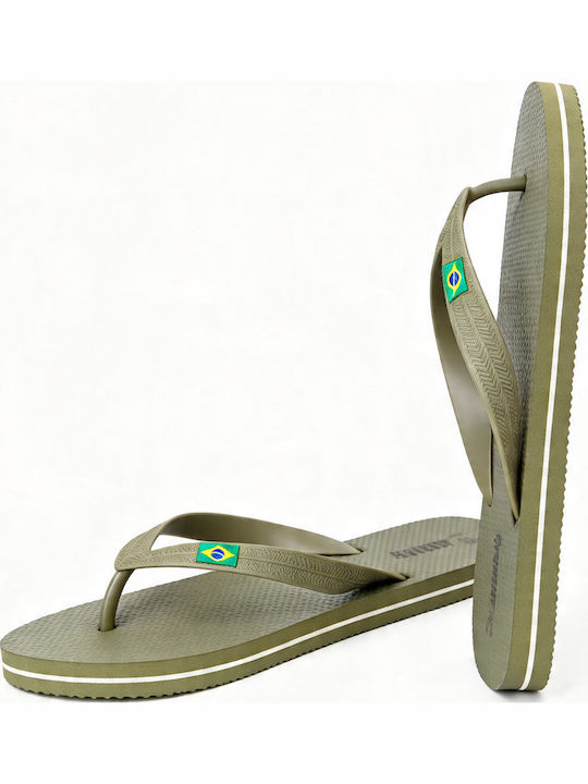 Jomix Ανδρικά Flip Flops Χακί