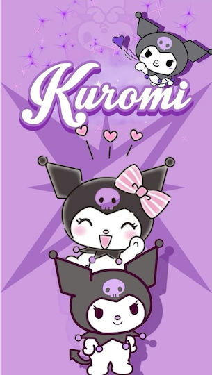 Παιδική Πετσέτα Θαλάσσης 100% Microfiber Kuromi 70x140cm 88246-8