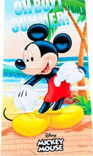 Παιδική Πετσέτα Θαλάσσης 100% Microfiber Mickey 70x140cm 88246-5