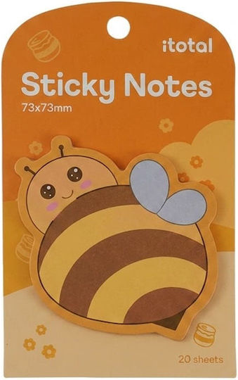 Hârtie Autocolantă de Notițe I-total 73x73mm 20 Foi Bee Xl3102h