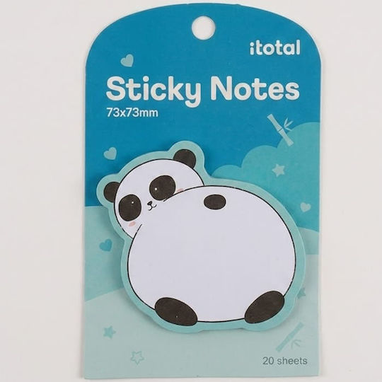 Notizblöcke Aufkleber Notizblöcke I-total 73x73mm 20 Stück Panda Xl3102g