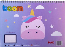 Boom Zeichenblock Nr. 2 A4 40 Stück Unicorn Cloud