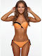 Top Bikini Cu Burete Portocaliu