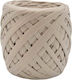 Νήμα Ribbon Metallic Leather 5-7mm Εκρού Ματ