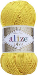 Fir De Tricotat Alize Diva 110 Galben