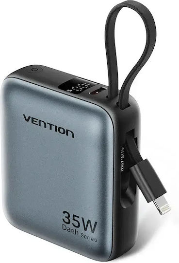 Vention Външна Батерия 10000mAh 35W с USB-C Изходен Порт Сива