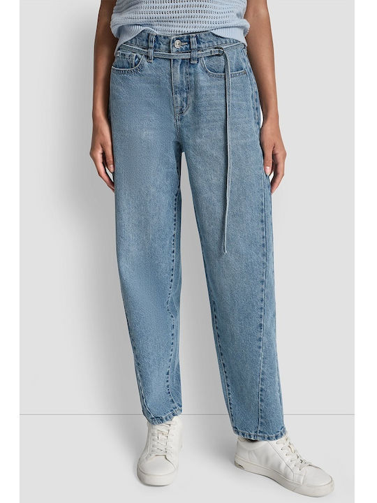 DKNY Jean Damă Talie Înaltă Croială Lejeră