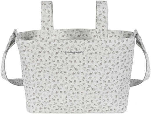 Pasito a Pasito Diaper Bag-Changing Mat Shoulder/Handbag Gray 37x24x13cm