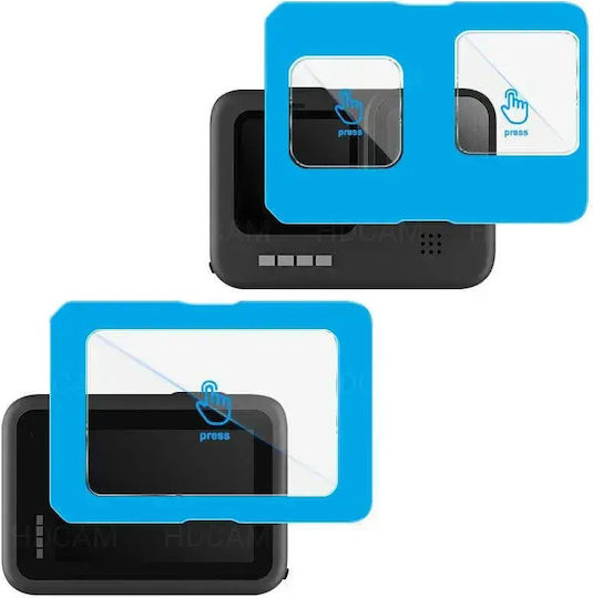 Easyframe Стъклени Протектори GoPro Hero 9 10 11 12 За Двата Екрана Обектив
