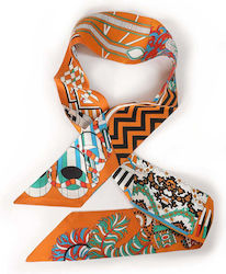 Μεταξωτό Scrunchie Print Μαντηλιού