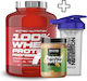 Scitec Nutrition 100% Whey Protein Professional 2350g Kiwi Banana & Scitec Nutrition Peanut Butter 400g Smooth & Applied Nutrition Shaker 700ml Custom Bundle