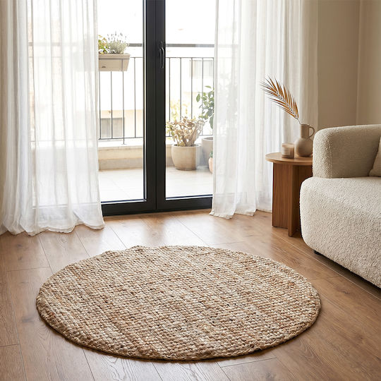 Ravelia Sombrero Φ120cm Αντιολισθητικό Καλοκαιρινό από Γιούτα Μπεζ Ravelia Sombrero Φ120cm Αντιολισθητικό Καλοκαιρινό από Γιούτα Μπεζ
