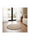 Ravelia Sombrero Non-Slip Round Jute Beige Rug Φ80cm