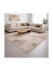 Shaggy Geometric Χαλί Ορθογώνιο Beige 120x170cm
