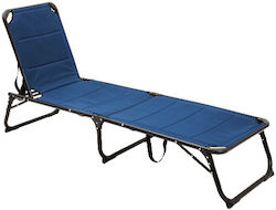 Thirea Foldable Aluminum Beach Sunbed Blue Thirea Foldable Aluminum Beach Sunbed Blue