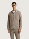 Дълъг Ръкав Overshirt Бежов