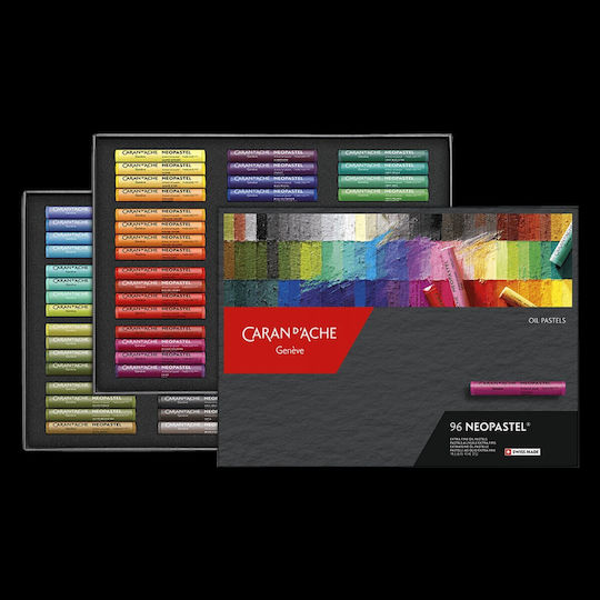 Caran D'ache Oil Pastels Cardboard Box 96 Colors Neopastel