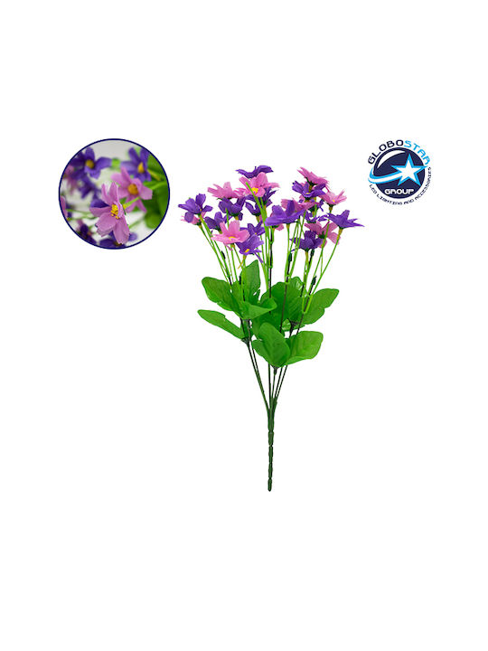 Artificial Decorative Plant Bouquet Garden Cosmos Purple Pink M20cm X H35cm D20cm 7 Branches