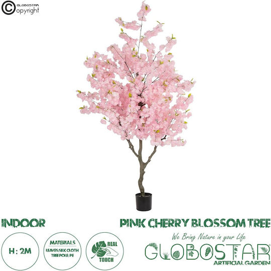 Künstlicher Dekorative Baum im Freien Rosa Kirsche Blüte Höhe 200cm