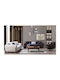SteweHome Wohnzimmermöbel-Set Bukle 3+3+1 Gebogene Linien Anthrazit Weiß 232x92x85 cm