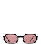 Red Raven Jackie Unisex Γυαλιά Ηλίου με Μαύρο Σκελετό και Καφέ Φακό 0000183280