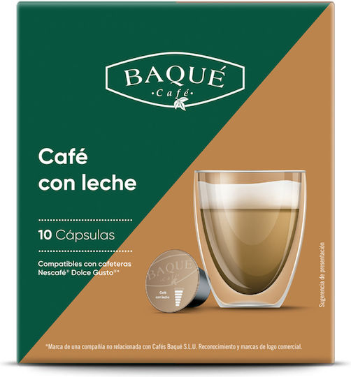 Cafe Baque Κάψουλες Espresso Caffe Συμβατές με Μηχανή Dolce Gusto 10caps BQDGLCH10