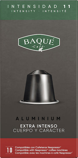 Baque Cafe Cappuccino Extra Intenso Compatible with Nespresso Machine 10 Pieces