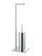 24home.gr Metallic Bathroom Toilet Brush