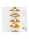 Chamomile Yellow Wall Shelves (4 Pieces) 24x24x2cm