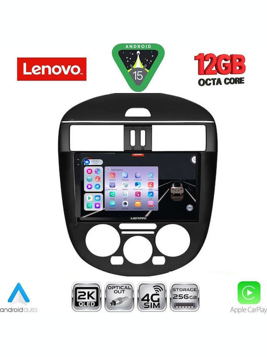 Lenovo Car Audio System for Nissan Tiida 2013-2023 with A/C (Bluetooth/USB/WiFi/GPS/Apple CarPlay/Android Auto) with 9" Touch Screen
