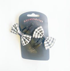 Foxy Haarspangen Karos Weiß Schwarz