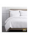 Isadore Lorraine Duvet Cover Set 200x240cm Double With 2 Pillowcases White