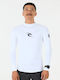 Rip Curl UPF 50+ Men Long Sleeve Sun Protection Shirt White