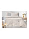 Guy Laroche Ziana Set Cuvertură Pat Semi-dublu Din Poliester Natural 180x240cm 2 Bucăți