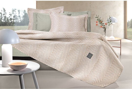 Guy Laroche Vera Vera Σετ Κουβερλί King Size από Πολυεστέρα Natural 250x240cm 2τμχ
