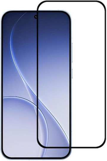 Oppo Reno15 5g Global Full Glue 9h Hd 3d Curved Edge Tempered Glass Film Black