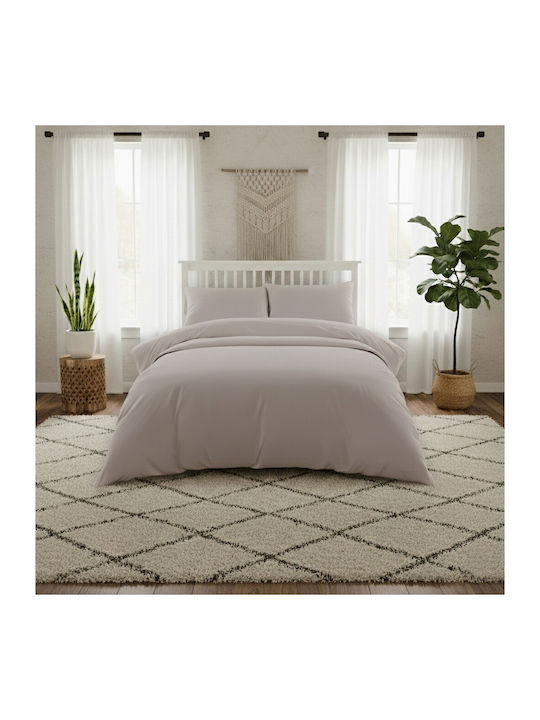 24home.gr Satin Σεντόνι King Size 270x270εκ. Ecru