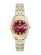 Fossil Scarlette Γυναικείο Ρολόι 33mm Μπαταρίας με Ασημί Μεταλλικό Μπρασελέ