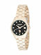 U.S. Polo Assn. Crystals Womens Watch Battery with Gold Metal Bracelet
