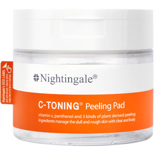 Exfoliating Pads Face Vitamin C Panthenol Plant-based Exfoliating Ingredients 165ml 60 Pads