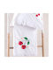Rythmos Set Baby Sheets Crib Cotton Cheries White 100x160cm 3pcs