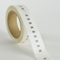 36 Sets 250pcs Small Adhesive Labels Size Markings Roll 253.029.0078.35 36 Sets 250pcs Small Adhesive Labels Size Markings Roll 253.029.0078.35