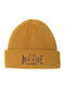 Beanie Unisex Σκούφος Πλεκτός σε Κίτρινο χρώμα