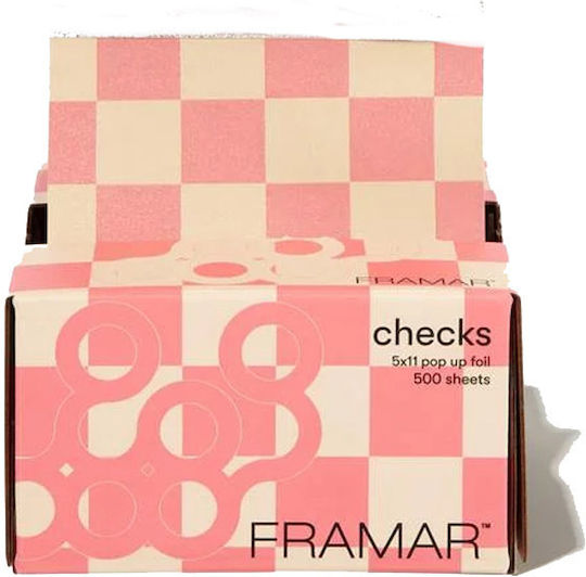 Αλουμινόχαρτο Pop Up Framar Checks Beige & Pink 5x11" 500 Φύλλα