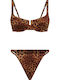 Set Bikini Animal Print Sand Leopard