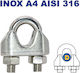 M8248-d10 Wire Rope Clamp Ø10mm Inox A4-aisi 316